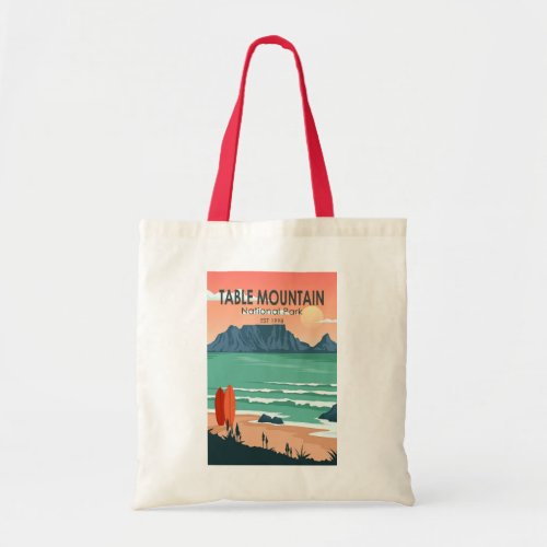 Table Mountain National Park South Africa Vintage Tote Bag