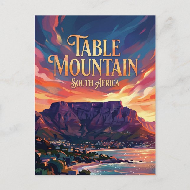 Table Mountain South Africa Postcard (Front)