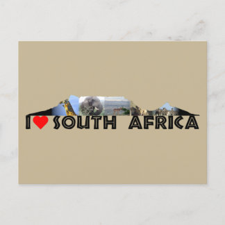 Table Mountain Wildlife Collage Postcard