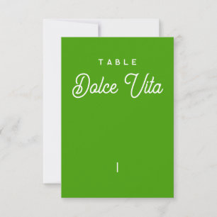 Table Name - Colorus - Green Lemon Thank You Card