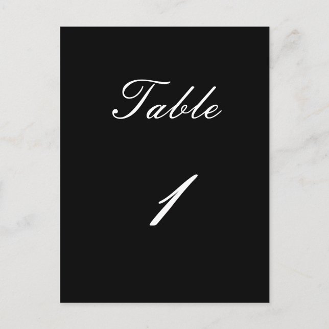 Table Number 1 (Front)