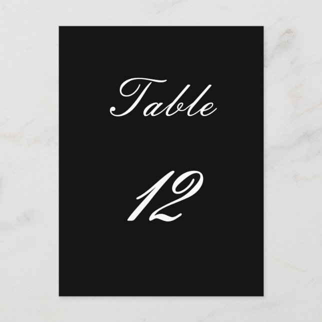 Table Number 12 (Front)