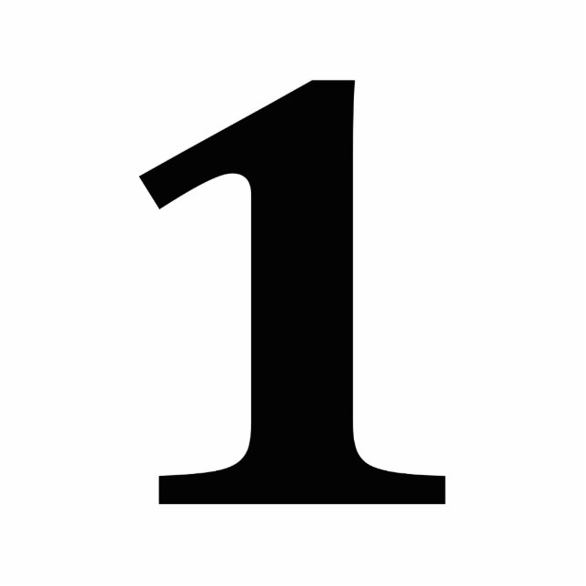 Table Number 1 Statuette (Front)