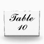 Table Number Award<br><div class="desc">Change the number as desired Need table numbers for a dinner. Look here. Table numbers are perfect for weddings,  retirement parties,  anniversary party,  corporate gatherings,  award ceremonies,  Baptisms,  confirmations,  birthday or any party</div>