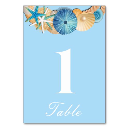 Table Number Card