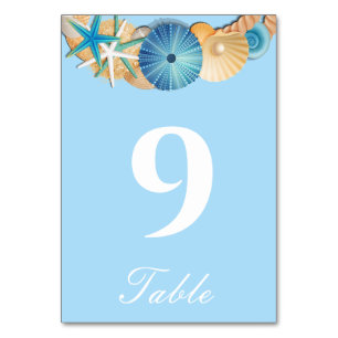 Table Number Card