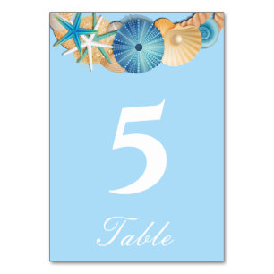 Table Number Card