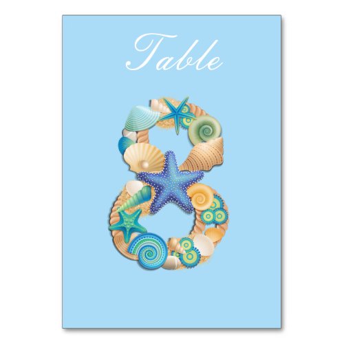 Table Number Card