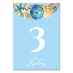 Table Number Card
