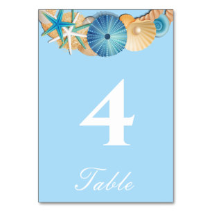 Table Number Card