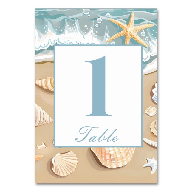 Table Number Card (Front)