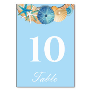 Table Number Card