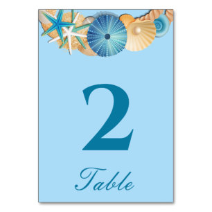 Table Number Card
