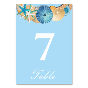 Table Number Card