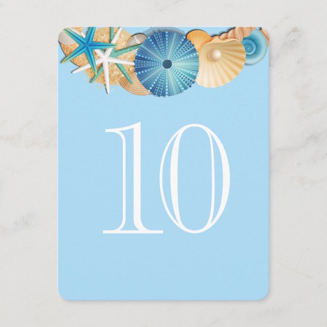 Table Number Card-10 (Front)