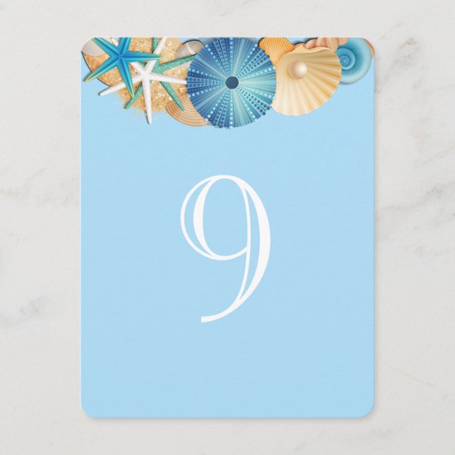Table Number Card-9 (Front)