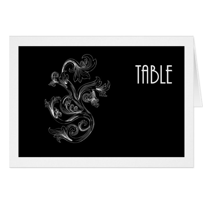 Table Number Cards