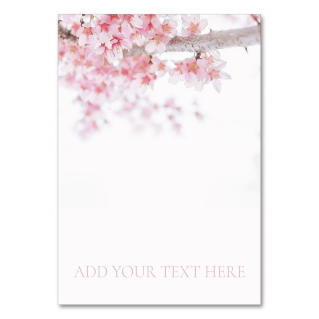 TABLE NUMBER : CHERRY BLOSSOM (Front)