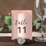 Table Number  Drips Rose Gold  Glitter Wedding<br><div class="desc">Imagine a world where each table is a story waiting to unfold, where every number holds the promise of laughter, love, and unforgettable memories. Welcome to the enchanting realm of weddings, where even the smallest details sparkle with magic and wonder. As you enter the grand ballroom, your eyes are immediately...</div>