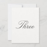 Table Number for Traditional Wedding<br><div class="desc">Wedding Table Number 

Classic and timeless table number for your traditional wedding. Fit for a minimalist New England or classic American wedding. Customize to change the table numbers.</div>