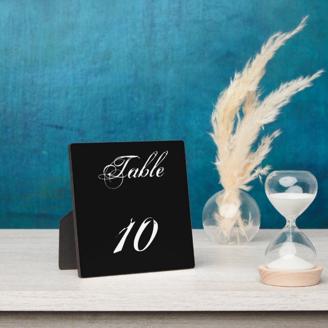 Table Number Plaque (Insitu)