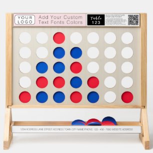 Table Number Restaurant Your Logo QR Code Fast Four