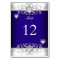 Table Number Royal Blue Wedding Silver Diamond