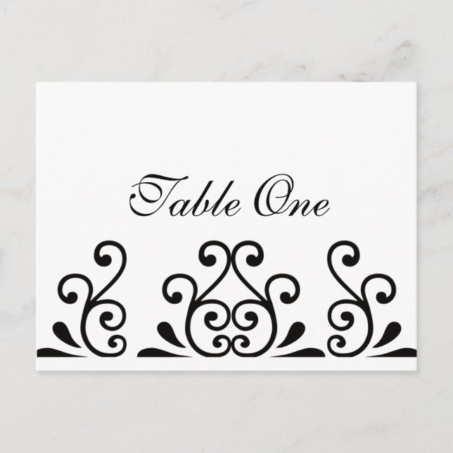 Table Number Scroll (Front)