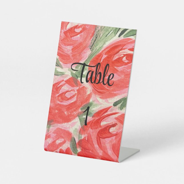 Table Number Signs (Front)