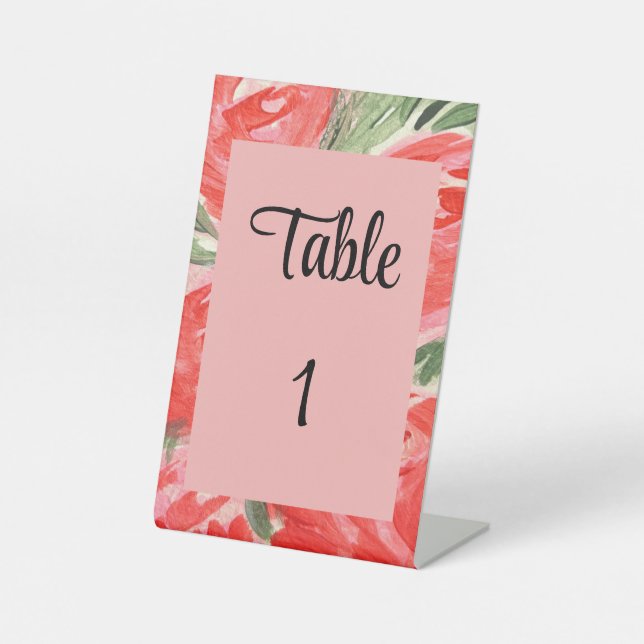 Table Number Signs (Front)