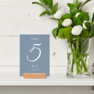 Table number signs for weddings modern style. holder