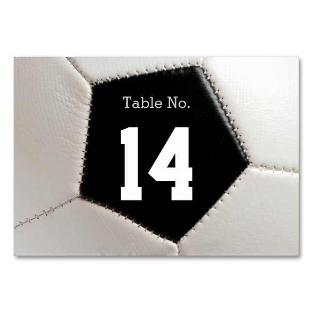 Table Number Soccer | Football (Back)
