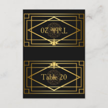 Table number,Wedding, Meeting,Great Gatsby,black