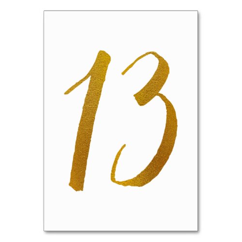 Table Numbers _ Casual Brush Script Typography _13