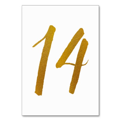 Table Numbers _ Casual Brush Script Typography _14