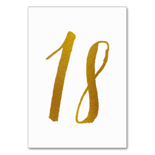 Table Numbers _ Casual Brush Script Typography _18