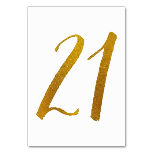 Table Numbers _ Casual Brush Script Typography _21