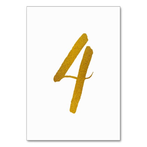 Table Numbers _ Casual Brush Script Typography _ 4