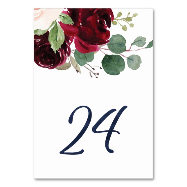 Table Numbers for KJ #24 (Front)