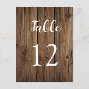Table numbers Rustic Country Barn