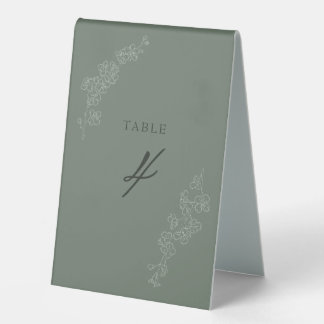 Table Numbers Tent
