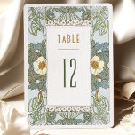 Table Numbers Vintage Art Nouveau Wedding<br><div class="desc">Art Nouveau Vintage wedding table numbers by Alphonse Mucha in a floral, romantic, and whimsical design. Victorian flourishes complement classic art deco fonts. Please enter your custom information, and you're done. If you wish to change the design further, click the blue "Customize It" button. Thank you so much for considering...</div>