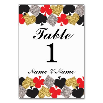 Table Numbers Wedding Las Vegas Casino Party by WOWWOWMEOW at Zazzle