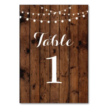 Table Numbers Wedding Wood Rustic Elegant by WOWWOWMEOW at Zazzle