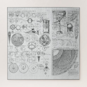 Table of Astronomy ~ Cyclopaedia ~ Ephraim Chamber Jigsaw Puzzle