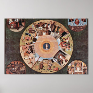 Table Of The Mortal Sins., By Hieronymus Bosch (B Poster