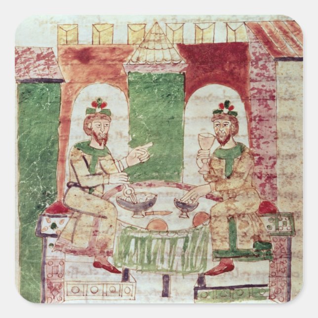 Table of the Rich, from 'De Universo' by Square Sticker (Front)