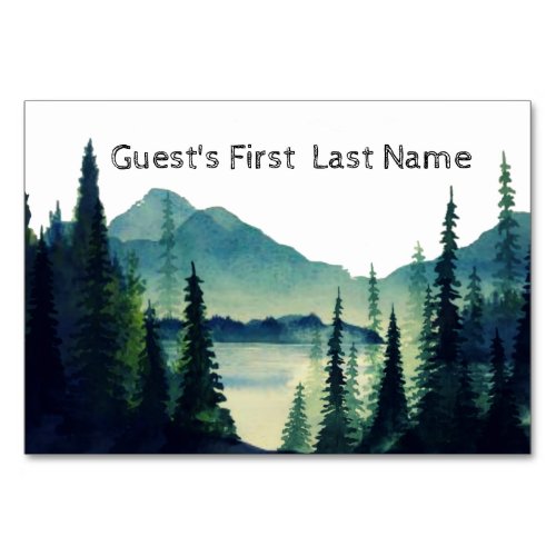 Table Place Card _ Camping