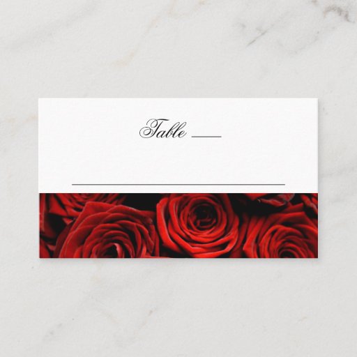 Customizable Table Place Cards Business Card