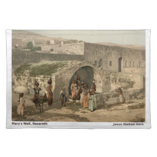 Table Placemat Mary’s Well – Holy Land Image